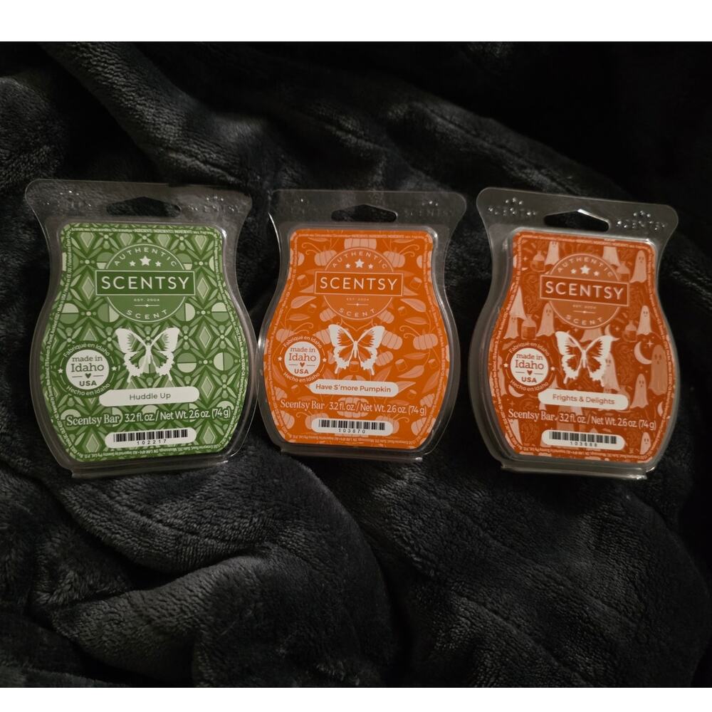 Scentsy Trio Huddle Up, Frights & Delights and Have Smores Pumpkin